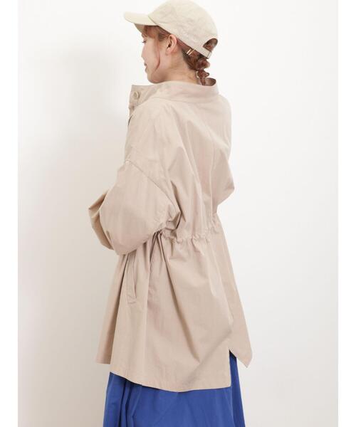 Samansa Mos2（サマンサ モスモス）の「【花粉防止】シャツみたいに軽いスタンドブルゾン（ブルゾン・レディース・ベージュ/オフホワイト/カーキ・F）」の11枚目の写真