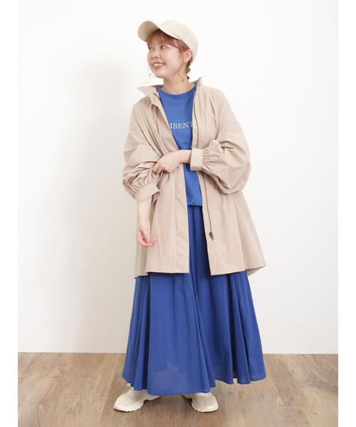 Samansa Mos2（サマンサ モスモス）の「【花粉防止】シャツみたいに軽いスタンドブルゾン（ブルゾン・レディース・ベージュ/オフホワイト/カーキ・F）」の13枚目の写真