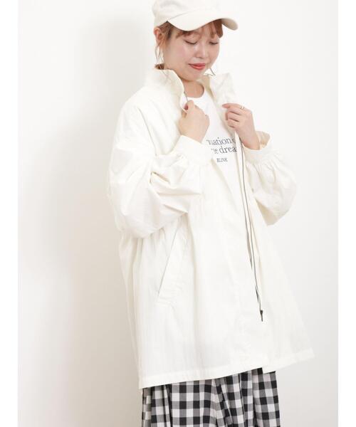Samansa Mos2（サマンサ モスモス）の「【花粉防止】シャツみたいに軽いスタンドブルゾン（ブルゾン・レディース・ベージュ/オフホワイト/カーキ・F）」の16枚目の写真