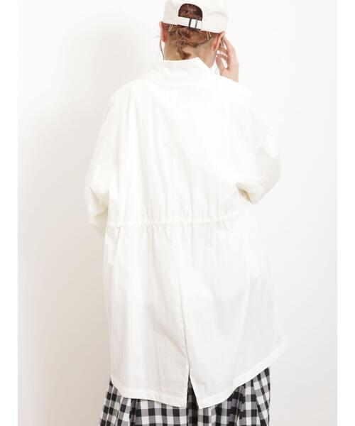 Samansa Mos2（サマンサ モスモス）の「【花粉防止】シャツみたいに軽いスタンドブルゾン（ブルゾン・レディース・ベージュ/オフホワイト/カーキ・F）」の18枚目の写真