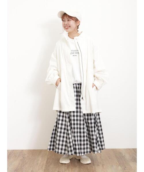 Samansa Mos2（サマンサ モスモス）の「【花粉防止】シャツみたいに軽いスタンドブルゾン（ブルゾン・レディース・ベージュ/オフホワイト/カーキ・F）」の20枚目の写真