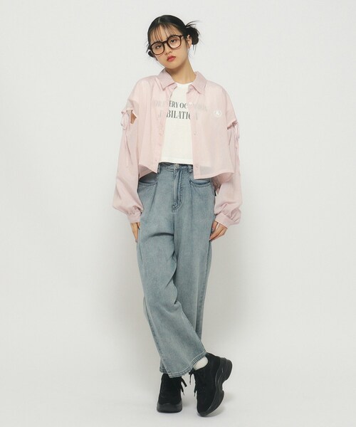 PINK-latte（ピンクラテ）の「◇【2点SET】ワンテクおしゃれ見えシアー