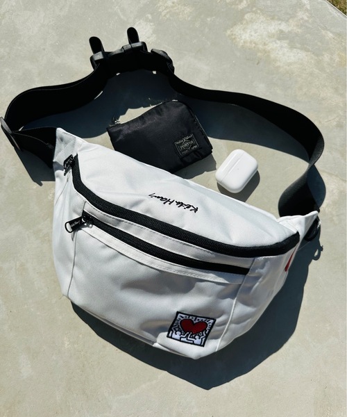 Keith Haring(キース・ヘリング)の「Keith Haring/ / ウエストバッグ / 15600(ボディバッグ/ウエストポーチ・レディース・ブラック/ホワイト・ONESIZE)」の8枚目の写真