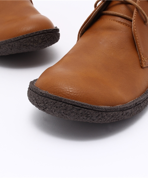 earth music&ecology（アースミュージックアンドエコロジー）の「レースアップショートブーツ（ブーツ・レディース・ダークブラウン/キャメル・23.5cm/24.5cm/22.5cm/23cm/24cm）」の7枚目の写真