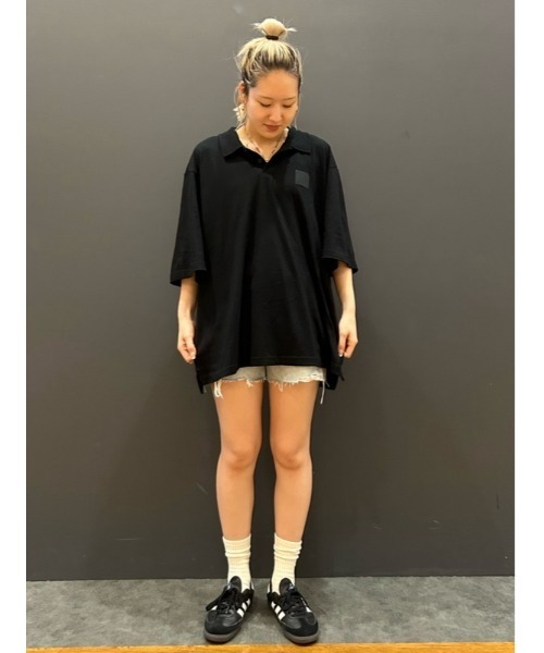 【d.i.a】 背中開きポロシャツ ギャル d.i.a 背中開き ポロシャツ ギャル y2k Tシャツ 半袖 平成ギャル