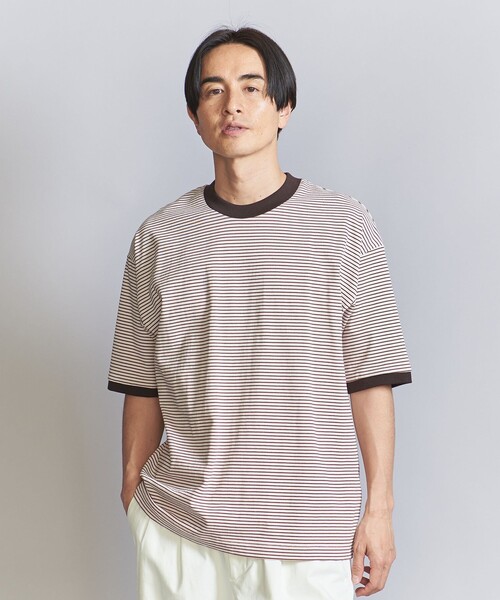ビューティーアンドユース シャーリング ボーダー Tシャツ ✴︎値下げBEAUTY&YOUTH シャーリングボーダーTシャツ ボーダーT