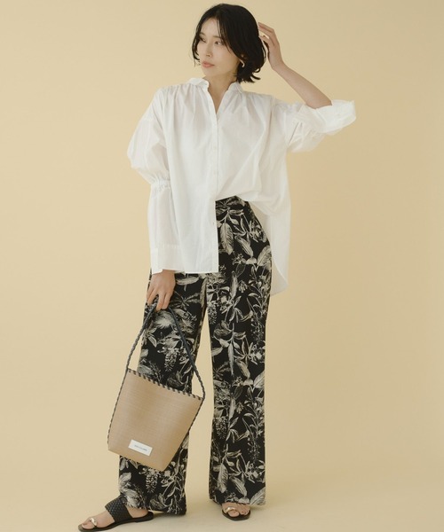 BARNYARDSTORM（バンヤードストーム）の「BARNYARDSTORM / シャーリングスリーブシャツ　ハンドウォッシャブル（シャツ/ブラウス・レディース・オフホワイト/ブルー/ホワイト・FREE）」の21枚目の写真