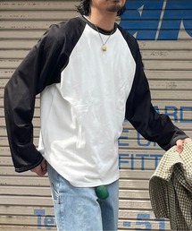 メッシュ切替ラグランT