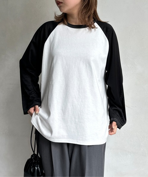 Conp The rust spell ラグラン メッシュカットソーTシャツ セール】メッシュ切替ラグランT（Tシャツ/カットソー）｜CPCM