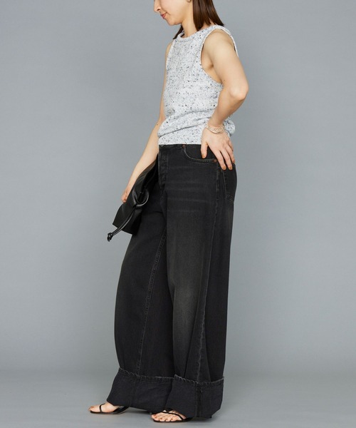 BABYLONE(バビロン)の「【HAIKURE】BETHデニム BLK(デニムパンツ・レディース・ブラック・25inch/26inch/24inch)」の6枚目の写真