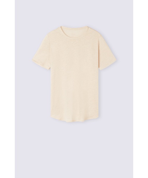 tシャツ リネン ショートスリーブ ニット レディース リネン ショートスリーブ ニット（Tシャツ/カットソー