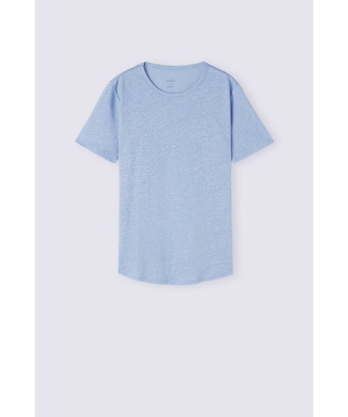 Intimissimi(インティミッシミ)の「リネン ショートスリーブ ニット(Tシャツ/カットソー・レディース・サンドベージュ/インディゴブルー/スカイブルー/ホワイト・M/S/L)」の21枚目の写真