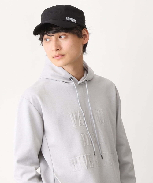 a.v.v(アーヴェヴェ)の「【UNIVERSAL OVERALL】ワークキャップ(キャップ・メンズ・ブラック・46)」の1枚目の写真