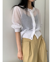 Didot.showroom | 【DIDOT.】メッシュニットハーフカーディガン(カーディガン/ボレロ)