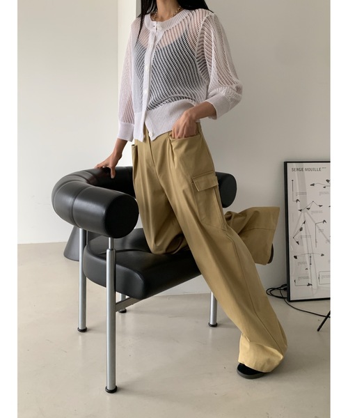 Didot.showroom(ディドット ショールーム)の「【DIDOT.】メッシュニットハーフカーディガン(カーディガン/ボレロ・レディース・ホワイト/ブラック/グレー・FREE)」の13枚目の写真