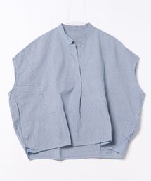 PICCIN | 【WEB限定】ストライプシアサッカースキッパーブラウス(シャツ/ブラウス)