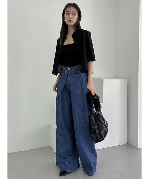 セール】【WEB限定】バックオープンクロップドシャツ（シャツ