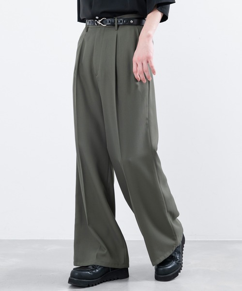 JUNRED(ジュンレッド)の「【 サステナブル 】エクストラライトスルースーパーフレアワイドスラックス(スラックス・メンズ・ホワイト系その他/カーキ/ブラック・S/M/L)」の12枚目の写真