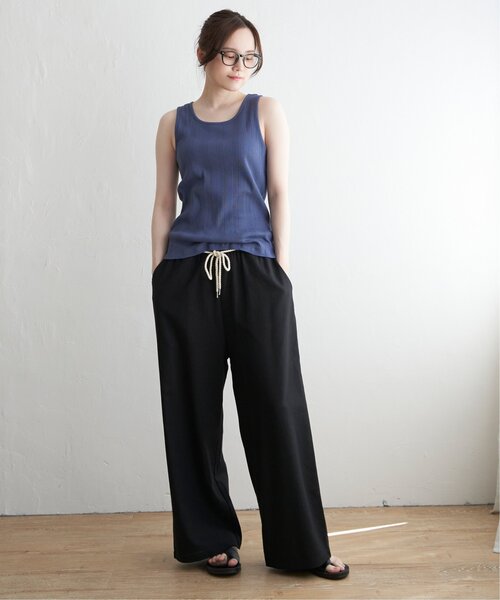 LBC(エルビーシー)の「【着やせ効果抜群】コットンUSAランダムテレコタンクトップ(タンクトップ・レディース・杢グレー/ブルー/ブラック/グレー/チャコール・L/M)」の16枚目の写真