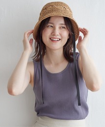 LBC | 【着やせ効果抜群】コットンUSAランダムテレコタンクトップ(タンクトップ)