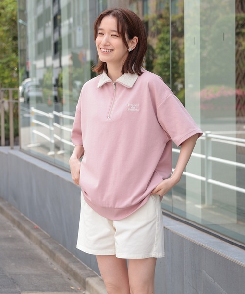 Honeys（ハニーズ）の「ハーフジップゆるトップス（スウェット）」 - WEAR