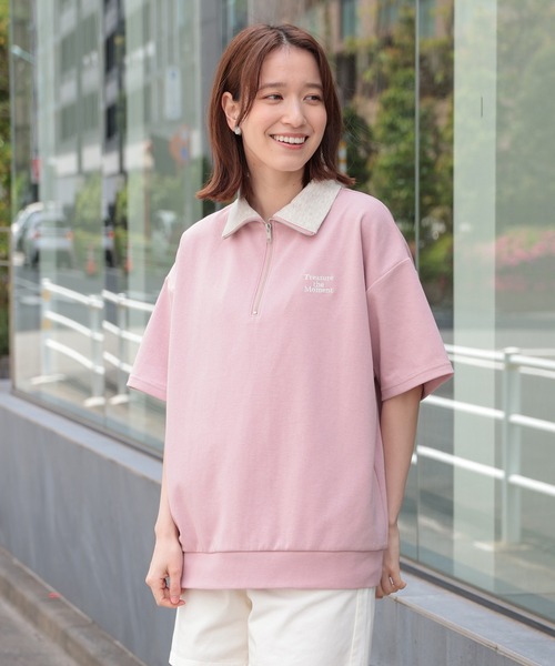 Honeys（ハニーズ）の「ハーフジップゆるトップス（スウェット）」 - WEAR