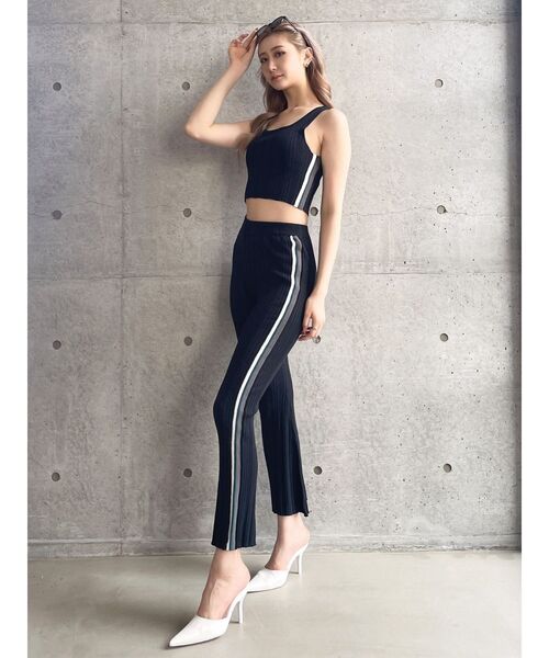 GYDA（ジェイダ）の「【SETUP着用可】サイドラインフレアニットパンツ（その他パンツ・レディース・ピンク/グレー/ブラック・FREE）」の17枚目の写真