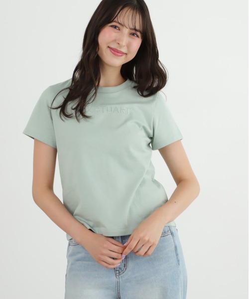 JILL STUART（ジルスチュアート）の「◆JILLエンブロイダリーTシャツ（Tシャツ/カットソー・レディース・ブラック/ブルー/ホワイト/ネイビー/グリーン・FREE）」の4枚目の写真