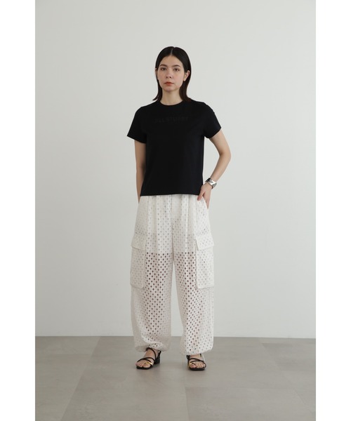 JILL STUART（ジルスチュアート）の「◆JILLエンブロイダリーTシャツ（Tシャツ/カットソー・レディース・ブラック/ブルー/ホワイト/ネイビー/グリーン・FREE）」の12枚目の写真