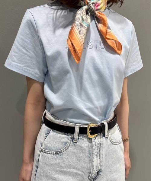 JILL STUART（ジルスチュアート）の「◆JILLエンブロイダリーTシャツ（Tシャツ/カットソー・レディース・ブラック/ブルー/ホワイト/ネイビー/グリーン・FREE）」の20枚目の写真