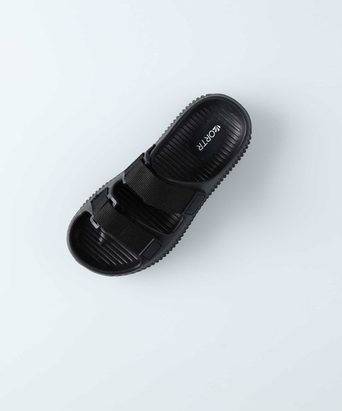 ORTR（オーアールティーアール）の「ダブルベルトスライドサンダル（サンダル・レディース・ブラック/カーキブラウン/ベージュ・XL/L/M/S）」の2枚目の写真