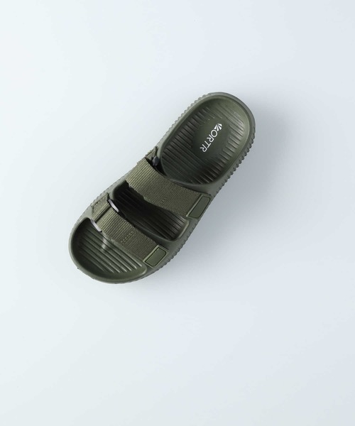 ORTR（オーアールティーアール）の「ダブルベルトスライドサンダル（サンダル・レディース・ブラック/カーキブラウン/ベージュ・XL/L/M/S）」の3枚目の写真