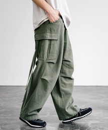 Audience（オーディエンス）の「Audience オーディエンス 綿麻キャンバス M-65 US ARMY カーゴイージーパンツ AUD3596（カーゴパンツ・メンズ）」