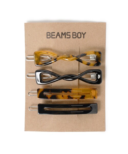 BEAMS BOY(ビームスボーイ)の「BEAMS BOY / ベッコウ ねじれ クリップ 4P(ヘアピン・レディース・その他・ONE SIZE)」の2枚目の写真