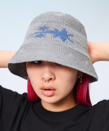 SAKAZEN（サカゼン）の「ニット バケットハット スター柄 WD24000（ハット）」