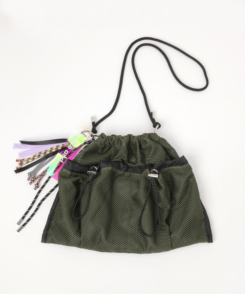 niko and...（ニコアンド）の「オリジナルメッシュドロストショルダーバッグ（ショルダーバッグ・レディース・オレンジ/グレー/ブラック/カーキ・0）」の4枚目の写真