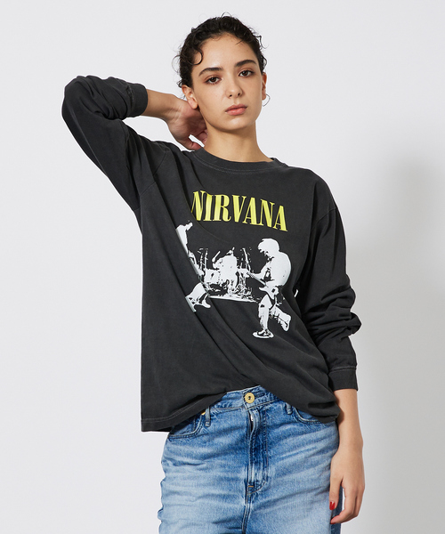 ABAHOUSE(アバハウス)の「【GOOD ROCK SPEED/グッドロックスピード】ROCK LONG Tシャツ/NIRVANA ニルバーナ/Queen クィーン/Michael Jackson マイケル・ジャクソン(Tシャツ/カットソー・メンズ・ブラック系その他2/ブラック系その他3/ブラック系その他・L/M/XL)」の2枚目の写真