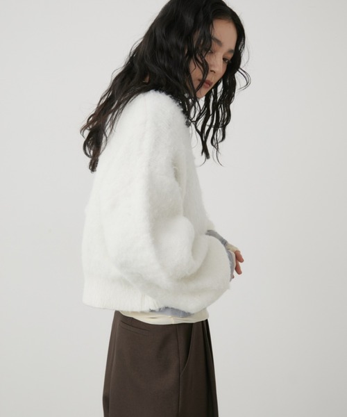 Aunt Marie's(アントマリーズ)の「シャギージップルーズニットカーディガン(カーディガン/ボレロ・レディース・ブルー/ホワイト/レッド/グレー・FREE)」の16枚目の写真