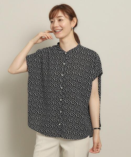 ITS'DEMO（イッツデモ）の「◆【冷感／通勤／手洗い可】タック袖ブラウス（シャツ/ブラウス・レディース・ピンク/ネイビー/ブラック系/ライトブルー/ホワイト系3・00）」の14枚目の写真