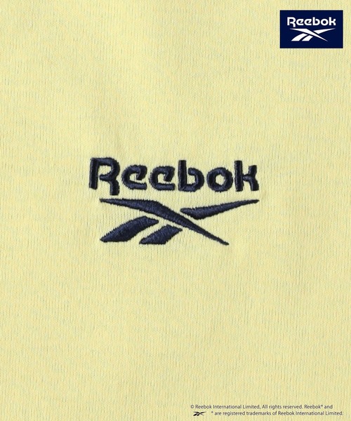 Right-on（ライトオン）の「Reebok(リーボック)ラインリブTシャツ（Tシャツ/カットソー・レディース・イエロー/ホワイト・M/L/XL）」の9枚目の写真