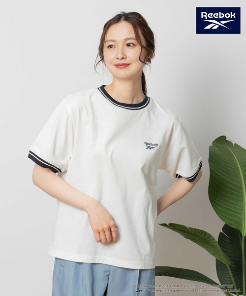 Reebok everyone border ストライプカットソー M Reebok everyone border ストライプカットソー M
