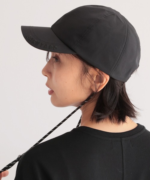 BARNYARDSTORM（バンヤードストーム）の「BARNYARDSTORM / コード付き撥水CAP（キャップ・レディース・ベージュ/ブラック・FREE）」の3枚目の写真