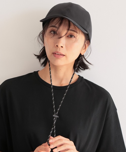 BARNYARDSTORM（バンヤードストーム）の「BARNYARDSTORM / コード付き撥水CAP（キャップ・レディース・ベージュ/ブラック・FREE）」の9枚目の写真