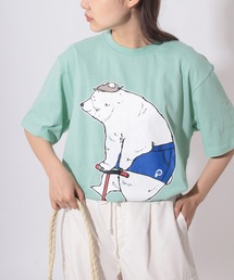 【PENFIELD/ペンフィールド】キックボードベアー グラフィック BIGプリントデザイン 半袖Tシャツ/ アニマルT