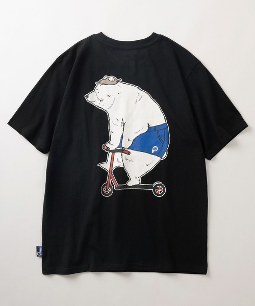 PEN FIELD(ペンフィールド)の「【PENFIELD/ペンフィールド】キックボードベアー グラフィック BIGプリントデザイン 半袖Tシャツ/ アニマルT(Tシャツ/カットソー・レディース・ブラック/ホワイト/ミント/オフホワイト/ブラック系その他・M/L/XL)」の7枚目の写真