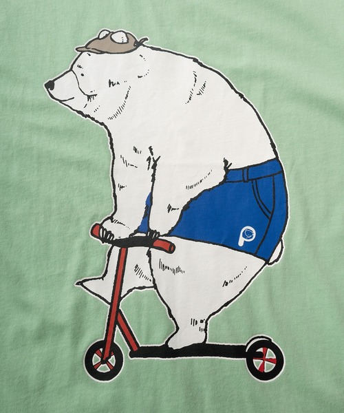 PEN FIELD(ペンフィールド)の「【PENFIELD/ペンフィールド】キックボードベアー グラフィック BIGプリントデザイン 半袖Tシャツ/ アニマルT(Tシャツ/カットソー・レディース・ブラック/ホワイト/ミント/オフホワイト/ブラック系その他・M/L/XL)」の14枚目の写真