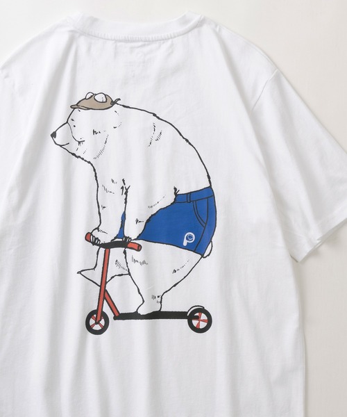 PEN FIELD(ペンフィールド)の「【PENFIELD/ペンフィールド】キックボードベアー グラフィック BIGプリントデザイン 半袖Tシャツ/ アニマルT(Tシャツ/カットソー・レディース・ブラック/ホワイト/ミント/オフホワイト/ブラック系その他・M/L/XL)」の19枚目の写真