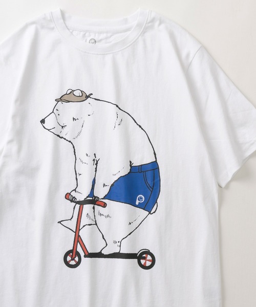 PEN FIELD(ペンフィールド)の「【PENFIELD/ペンフィールド】キックボードベアー グラフィック BIGプリントデザイン 半袖Tシャツ/ アニマルT(Tシャツ/カットソー・レディース・ブラック/ホワイト/ミント/オフホワイト/ブラック系その他・M/L/XL)」の18枚目の写真