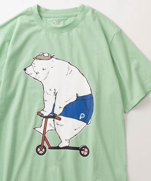 PEN FIELD(ペンフィールド)の「【PENFIELD/ペンフィールド】キックボードベアー グラフィック BIGプリントデザイン 半袖Tシャツ/ アニマルT(Tシャツ/カットソー・レディース・ブラック/ホワイト/ミント/オフホワイト/ブラック系その他・M/L/XL)」の22枚目の写真
