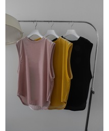 velour sleeveless tops